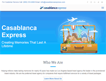 Tablet Screenshot of casablancaexpress.com